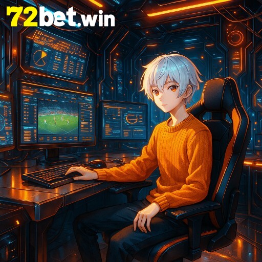 Imagem promocional da 72BET apresentando a plataforma e seus recursos